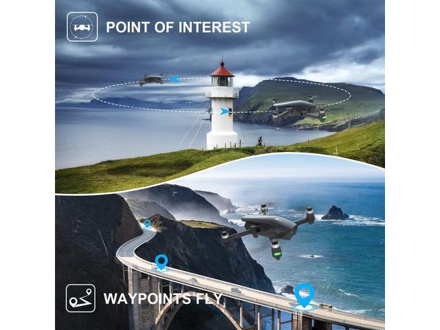Holy Stone HS710 Drones with Camera for Adults 4K, GPS FPV Foldable 5G Quadcopter for Beginners with Optical Flow Positioning, Auto Return Home, Follow Me, Brushless Motor, Easy to Fly