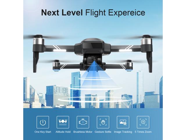 Holy Stone HS600 GPS Drone with 4K Camera, 2-Asix Gimbal, EIS and 3KM FPV - Drones for Adults Brushless Motor, Auto Return, Follow Me, Waypoints, Circle Fly and 56 Min Long Flight